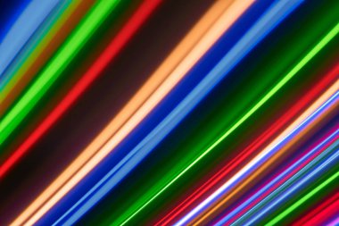 Renkli bokeh soyut odaklanmamış arka plan, renk bokeh arka plan ve doku, bulanık, şerit çizgileri uzun pozlama ile renk ve ışık hareketli