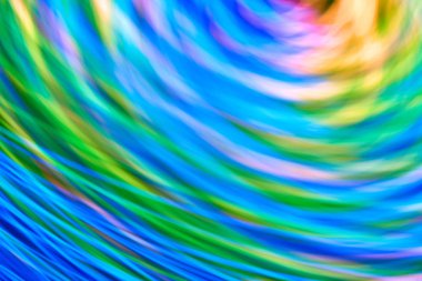 Renkli bokeh soyut odaklanmamış arka plan, renk bokeh arka plan ve doku, bulanık, şerit çizgileri uzun pozlama ile renk ve ışık hareketli