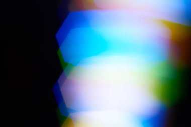 Bokeh arka ışık plan ve doku, bulanık renkli bokeh soyut odaklanmamış arka planda, renkli ışık, uzun pozlama hareket ışıklar