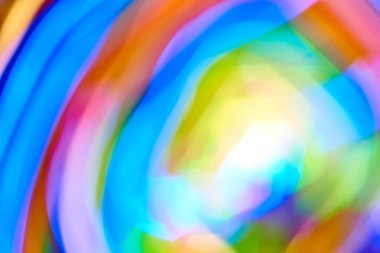 Bokeh arka ışık plan ve doku, bulanık renkli bokeh soyut odaklanmamış arka planda, renkli ışık, uzun pozlama hareket ışıklar