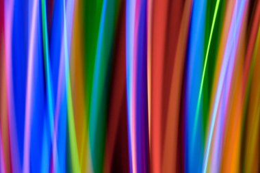 Bokeh arka ışık plan ve doku, bulanık renkli bokeh soyut odaklanmamış arka planda, renkli ışık, uzun pozlama hareket ışıklar