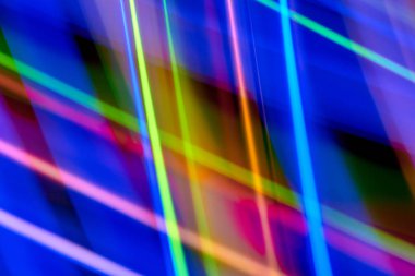 Bokeh arka ışık plan ve doku, bulanık renkli bokeh soyut odaklanmamış arka planda, renkli ışık, uzun pozlama hareket ışıklar