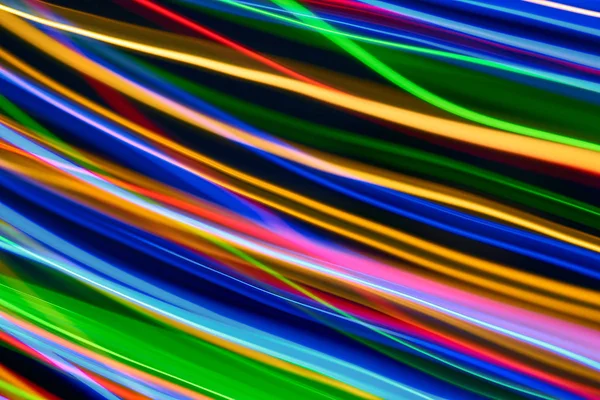 Renkli bokeh soyut odaklanmamış arka plan, renk bokeh arka plan ve doku, bulanık, şerit çizgileri uzun pozlama ile renk ve ışık hareketli