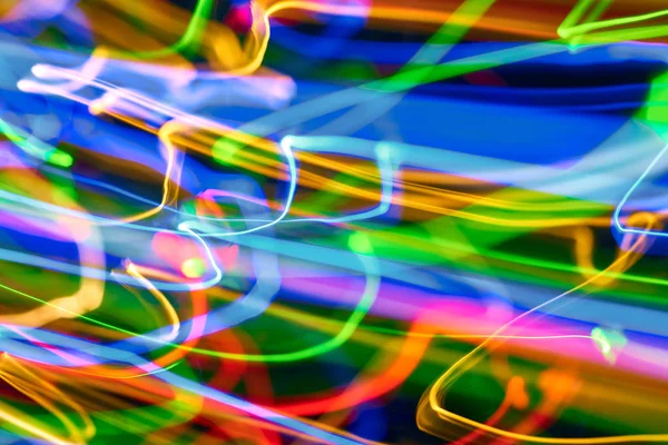 Renkli bokeh soyut odaklanmamış arka plan, renk bokeh arka plan ve doku, bulanık, şerit çizgileri uzun pozlama ile renk ve ışık hareketli