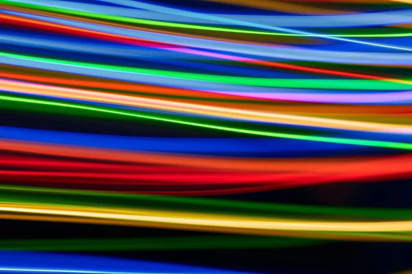 Renkli bokeh soyut odaklanmamış arka plan, renk bokeh arka plan ve doku, bulanık, şerit çizgileri uzun pozlama ile renk ve ışık hareketli