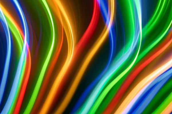 Renkli bokeh soyut odaklanmamış arka plan, renk bokeh arka plan ve doku, bulanık, şerit çizgileri uzun pozlama ile renk ve ışık hareketli