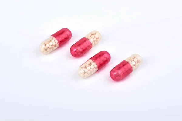 Geneeskunde Pillen Tabletten Capsule Pharmaceutical Geneesmiddel Close Van Stapel Van — Stockfoto