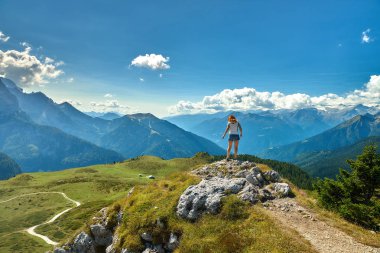 Dağları Madonna di Campiglio Madonna di Campiglio yaz, İtalya, Kuzey ve orta Brenta dağ grupları, Western Dolomites, Trentino-Alto Adige, İtalya