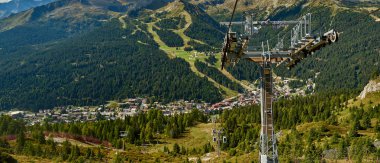 Dağları Madonna di Campiglio Madonna di Campiglio yaz, İtalya, Kuzey ve orta Brenta dağ grupları, Western Dolomites, Trentino-Alto Adige, İtalya