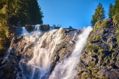 Val di Genova Pinzolo yaz aylarında, Adamello Brenta Tabiat Parkı, Kuzey Italya'nin yakınındaki Nardis şelaleler