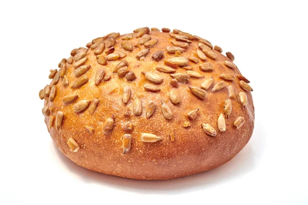 Hamburger Bun Semeny Izolovaných Bílém Pozadí — Stock fotografie