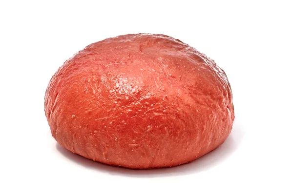 在白色背景查出的红色汉堡面包 — 图库照片