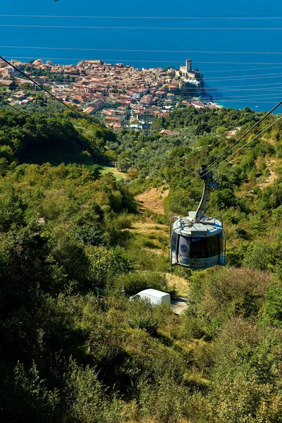 Monte Baldo Lago Garda Italy October 2018 Cable Car Rotating — Stock Photo, Image