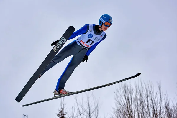 ルシュノフ ルーマニア 2018 ルシュノフ ルーマニア女性の Fis ワールド カップ スキー ジャンプ — ストック写真