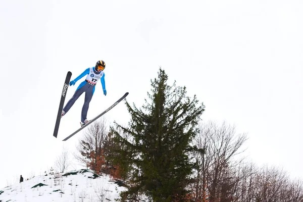 ルシュノフ ルーマニア 2018 ルシュノフ ルーマニア女性の Fis ワールド カップ スキー ジャンプ — ストック写真