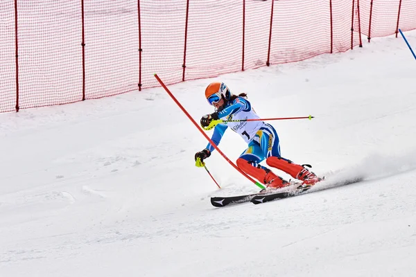 Brasov Roménia Fevereiro 2018 Jovens Competidores Romênia Teleferic Cup Junior — Fotografia de Stock