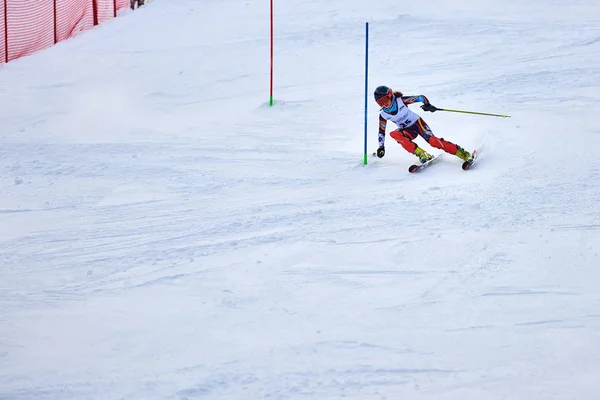 Brasov Roemenië Februari 2018 Jonge Deelnemers Roemenië Teleferic Cup Junior — Stockfoto