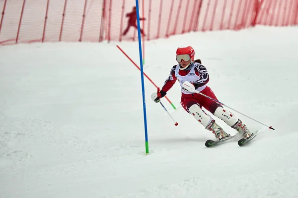 Brasov Romania February 2018 Young Competitors Romania Teleferic Cup Junior — ストック写真