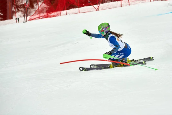 Brasov Romania February 2018 Young Competitors Romania Teleferic Cup Junior — Stockfoto