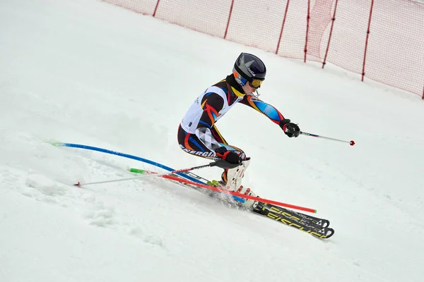 Brasov Romania February 2018 Young Competitors Romania Teleferic Cup Junior — Stockfoto