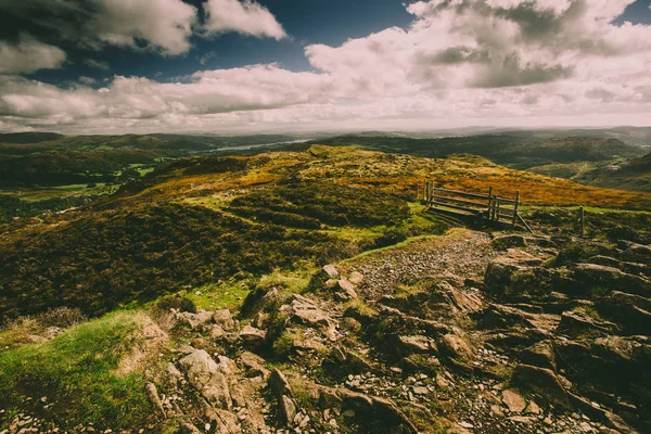 Paisagens Vistas Great Langdale Lake District — Fotografia de Stock