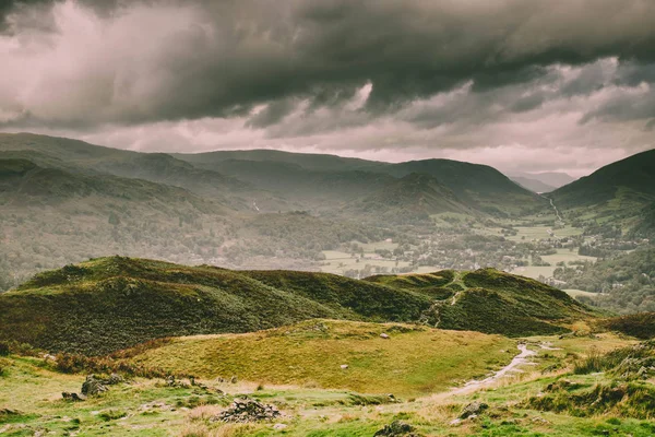 Loughrigg Manzara Görünümünden Düştü Lake District Olduğunu — Stok fotoğraf