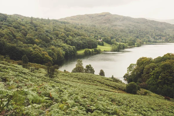 Landscape View Loughrigg Fell Lake District — Stock Photo, Image