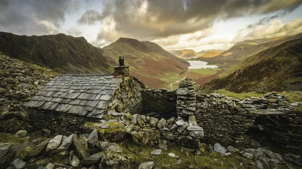 View Buttermere Lake Warnscale Bothy Lake District England — Stock Photo, Image