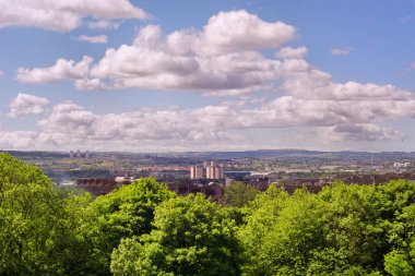Alexandra park Glasgow, İskoçya'da doğu ucundan üzerinde göster