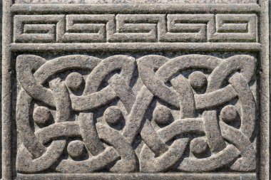 Eski taş oyma Celtic tasarım sembolü, Celtic knot
