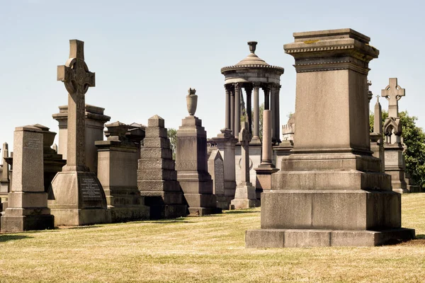 Die Glasgower Nekropole Ein Viktorianischer Friedhof Glasgow Schottland Großbritannien — Stockfoto