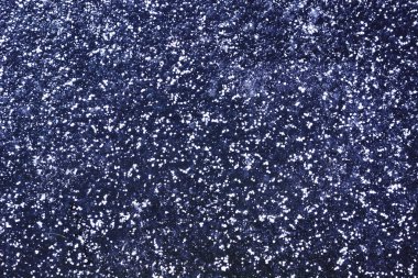 Dark blue Ice arka plan beyaz hoarfrost küçük parçacıkları ile