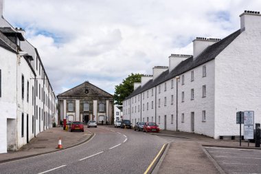 Inveraray, Scotland, UK - May 06, 2019: Main street of Inveraray clipart