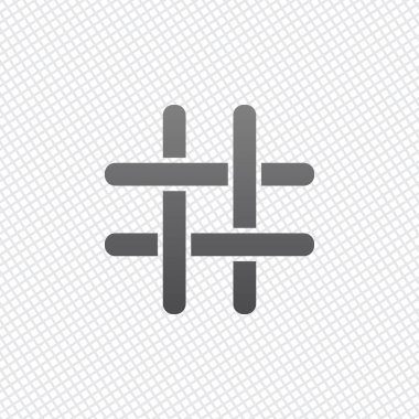 Hashtag simgesi. Kılavuz arka plan üzerinde