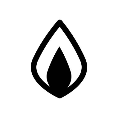 Basit ateş alev simgesi