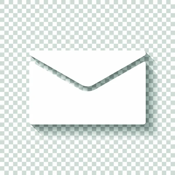 Simple Icono Letra Icono Blanco Con Sombra Sobre Fondo Transparente — Vector de stock