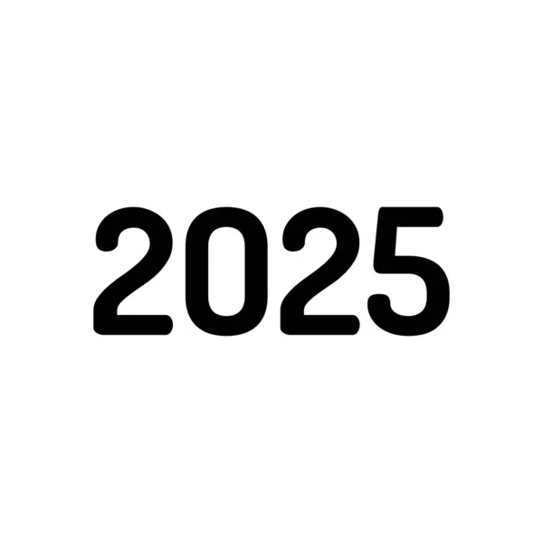 Иконка 2025 Новым Годом — стоковый вектор
