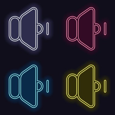 güç dk kutsal kiþilerin resmi. Neon işareti kümesi. Koyu arka plan üzerinde casino tarzı. Seamless modeli