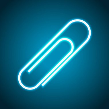 Kağıt atacı simgesi. Neon tarzı. Işık dekorasyon simgesi. Parlak elektrik sembolü