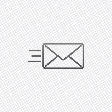 posta simgesini gönderin. SMS hattı. Kılavuz arka plan üzerinde