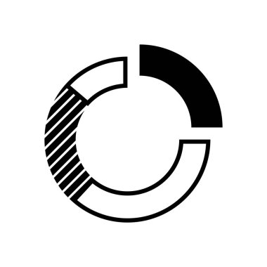 iş pasta grafik simgesi