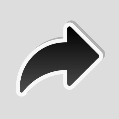 Ok ile pay kutsal kişilerin resmi. Etiket tarzı ile beyaz ve gri arka plan üzerinde basit gölge