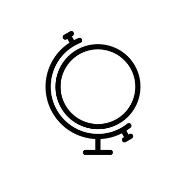 Basit dünya. Doğrusal simgesi, ince anahat