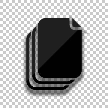 belge. basit siluet. Saydam arka plan üzerinde yumuşak gölgeli siyah cam kutsal kişilerin resmi