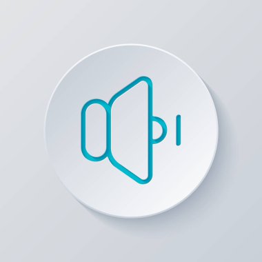 güç dk kutsal kiþilerin resmi. Gri ve mavi katmanları ile daire kes. Kağıt tarzı