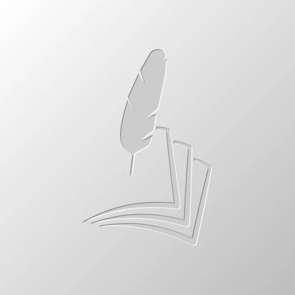 geçiş yumuşatma ve kağıt. basit siluet. Kağıt tasarımı. Düzenlenen sembolü. Çekirdeksiz stili