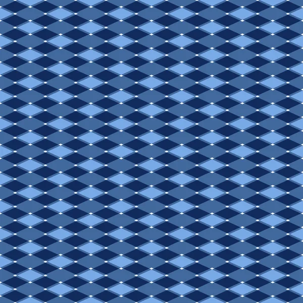 蓝色桌布 带几何对象的彩色无缝图案 — 图库矢量图片