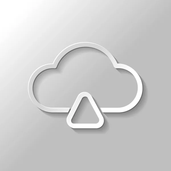 Ikonę Chmury Prosty Przesyłania Konspektu Liniowy Symbol Cienkie Kontury Styl — Wektor stockowy