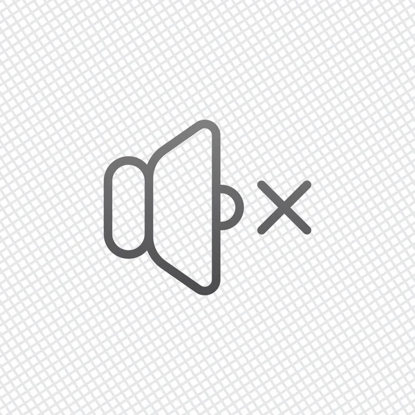 ses sessiz simgesi. Kılavuz arka plan üzerinde