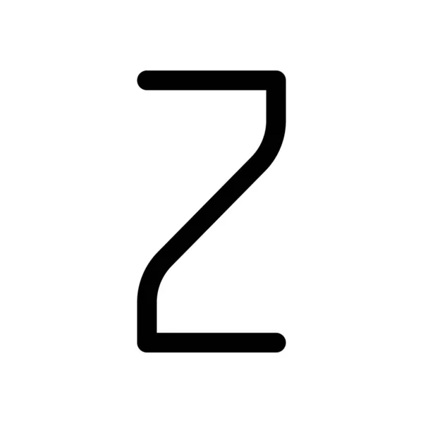 Číslo Číslo Dvě — Stockový vektor